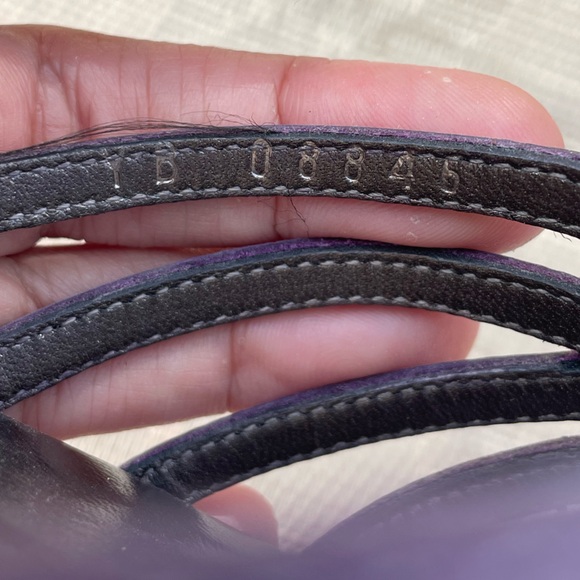 Salvatore Ferragamo Metallic Purple Leather Heels Size 8B - Picture 14 of 16